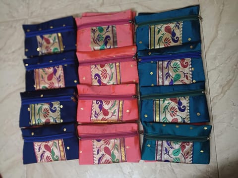 Handmade Paithani Purse