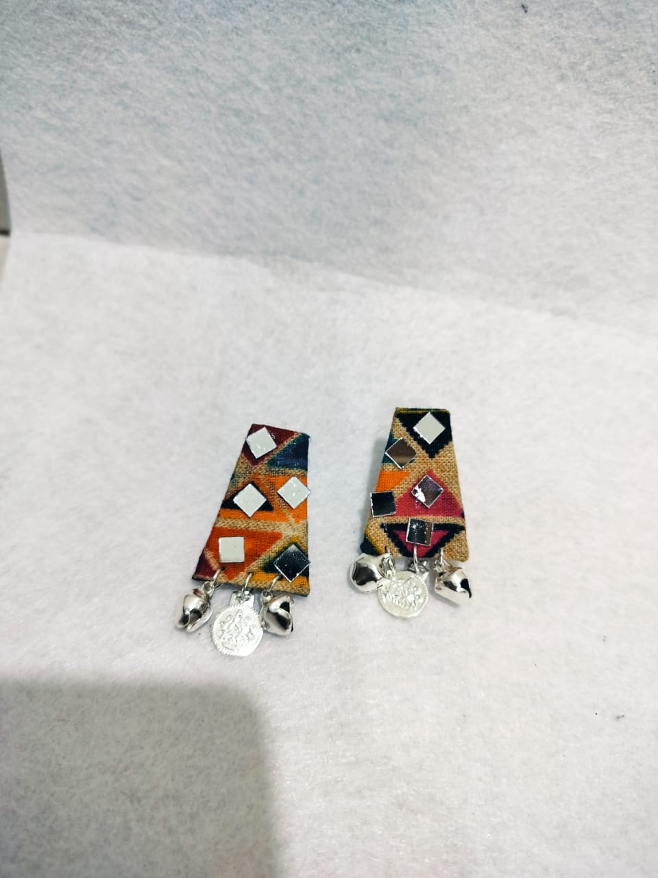 Textile-Inspired Fabric Earrings