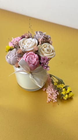 White Box Candle Bouquet